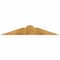 Ekena Millwork Portland Rough Sawn Timber Gable Bracket, Western Red Cedar, 48"W x 8"H x 2"D x 6"F, 4/12 Pitch GBW048X08X0206POR00RWR - alternate 1